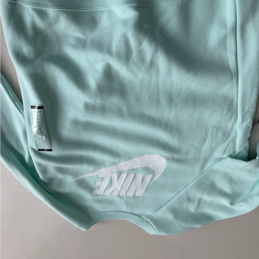 Nike Mint Green Pullover Sweatshirt with Black Tag